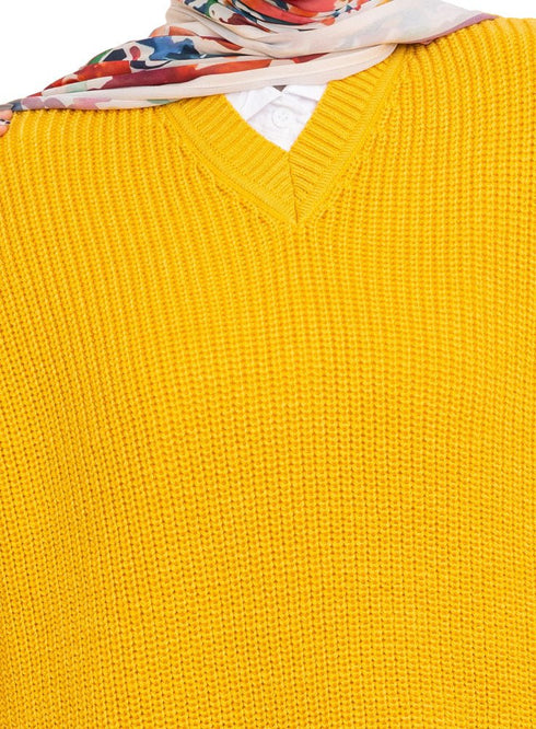 Sun Flower Cut Belt Pullover - Khotwh